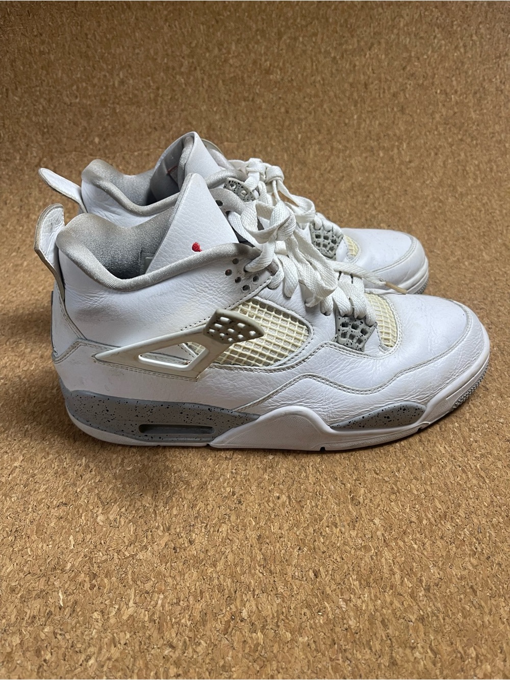 Jordan White Interior Label Basketball Shoe